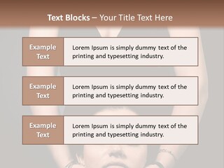 Woman Charm Person PowerPoint Template