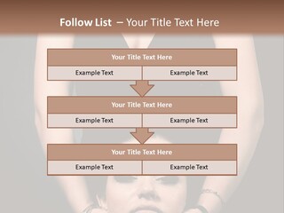 Woman Charm Person PowerPoint Template