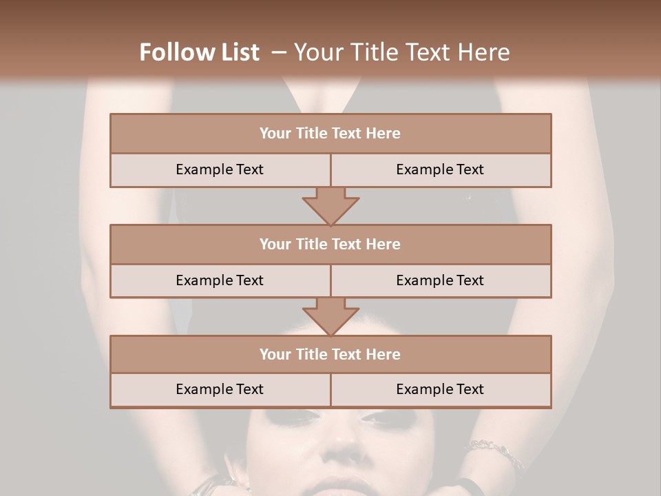 Woman Charm Person PowerPoint Template