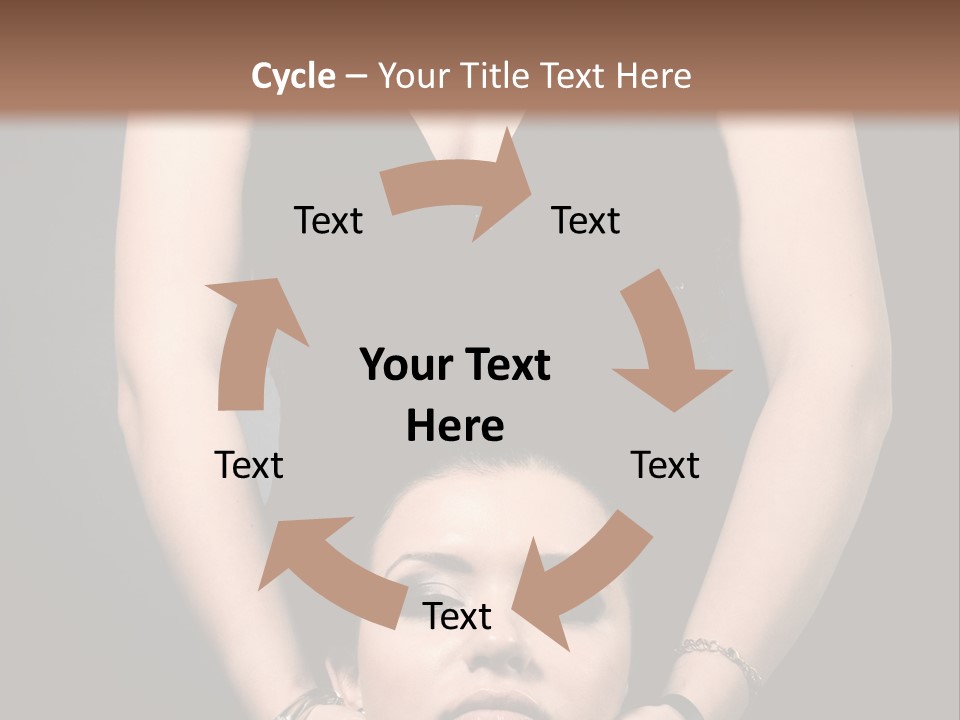 Woman Charm Person PowerPoint Template