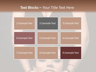 Woman Charm Person PowerPoint Template