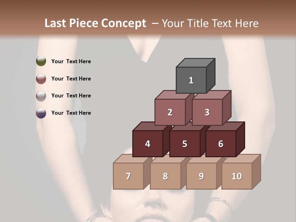 Woman Charm Person PowerPoint Template