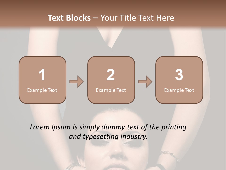 Woman Charm Person PowerPoint Template
