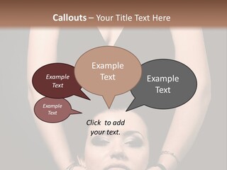 Woman Charm Person PowerPoint Template