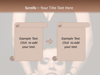 Woman Charm Person PowerPoint Template