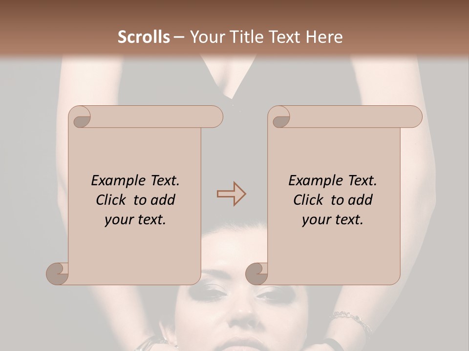 Woman Charm Person PowerPoint Template