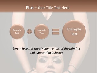 Woman Charm Person PowerPoint Template