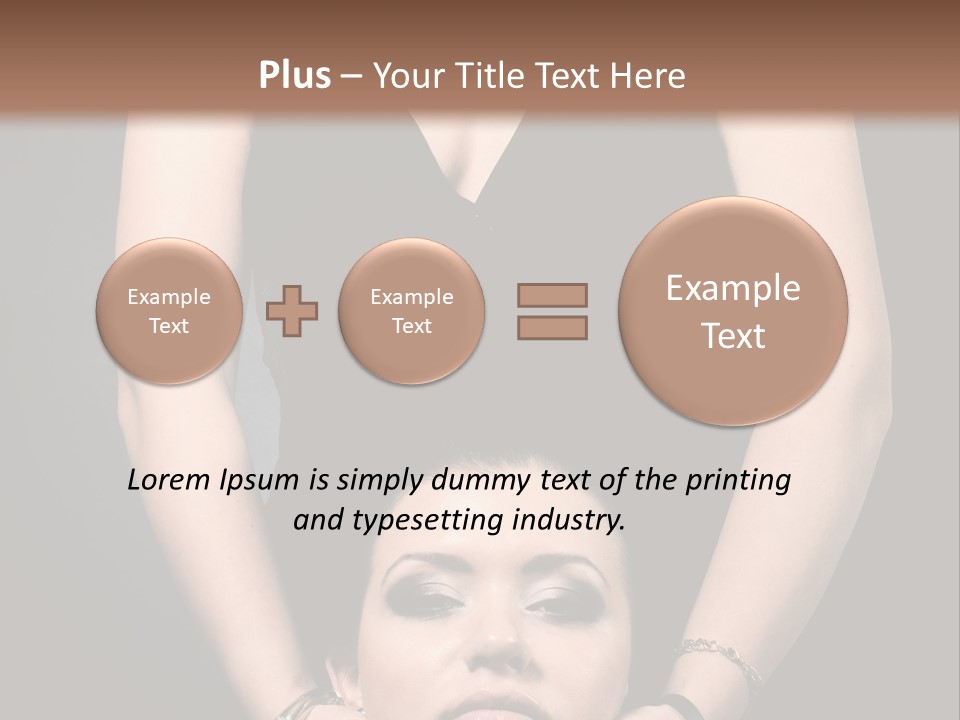 Woman Charm Person PowerPoint Template