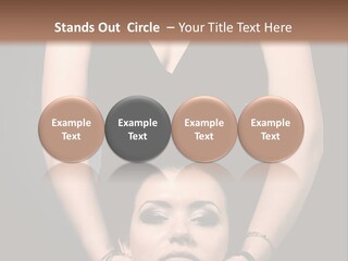 Woman Charm Person PowerPoint Template