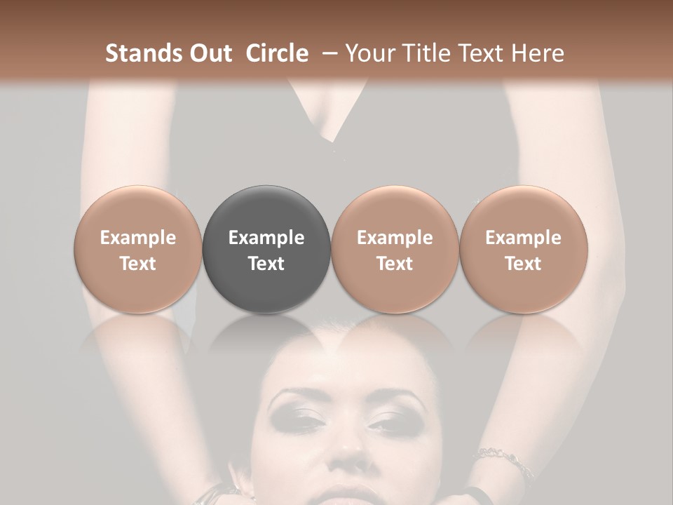 Woman Charm Person PowerPoint Template