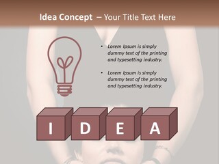 Woman Charm Person PowerPoint Template