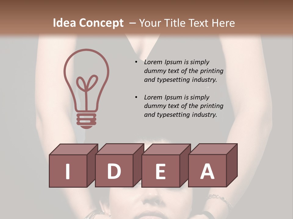 Woman Charm Person PowerPoint Template