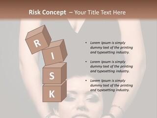 Woman Charm Person PowerPoint Template