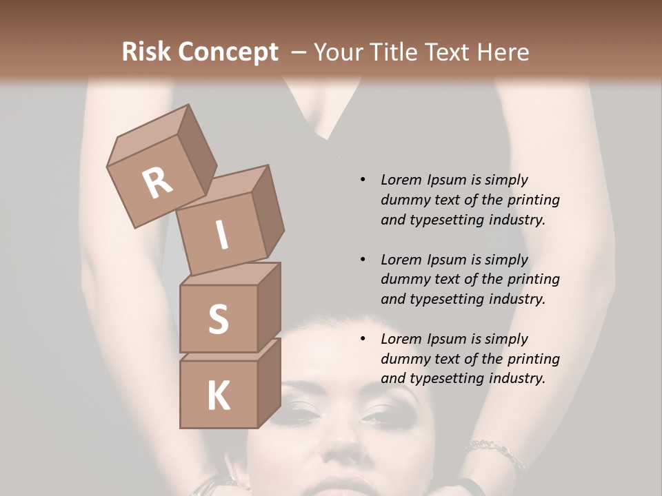 Woman Charm Person PowerPoint Template