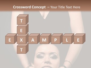 Woman Charm Person PowerPoint Template