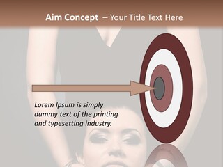 Woman Charm Person PowerPoint Template
