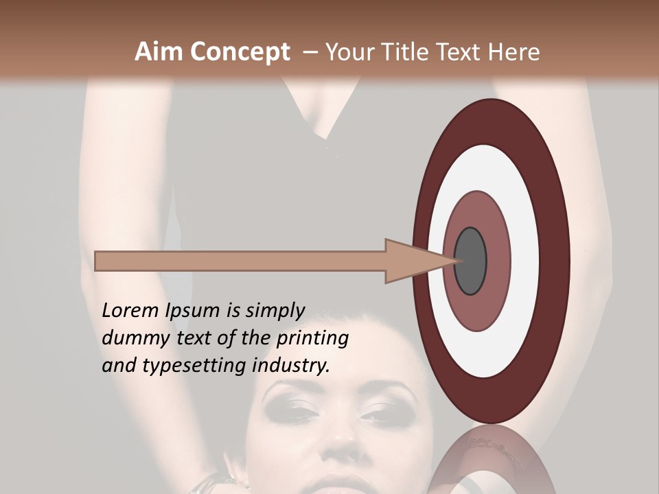 Woman Charm Person PowerPoint Template