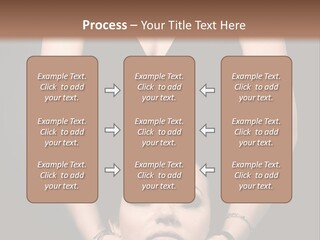 Woman Charm Person PowerPoint Template