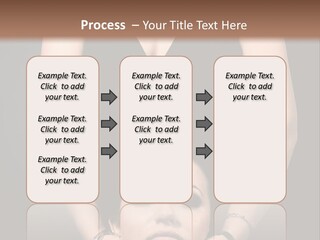 Woman Charm Person PowerPoint Template