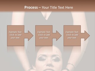 Woman Charm Person PowerPoint Template