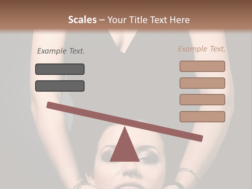 Woman Charm Person PowerPoint Template