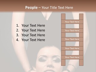 Woman Charm Person PowerPoint Template