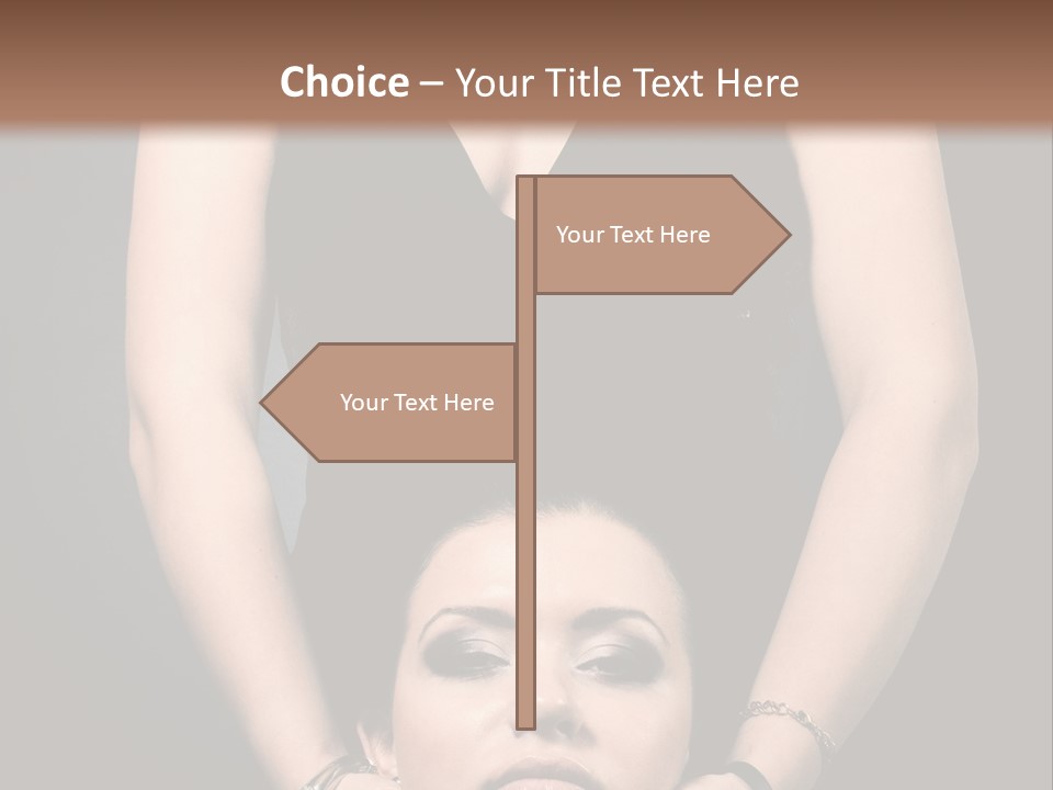 Woman Charm Person PowerPoint Template