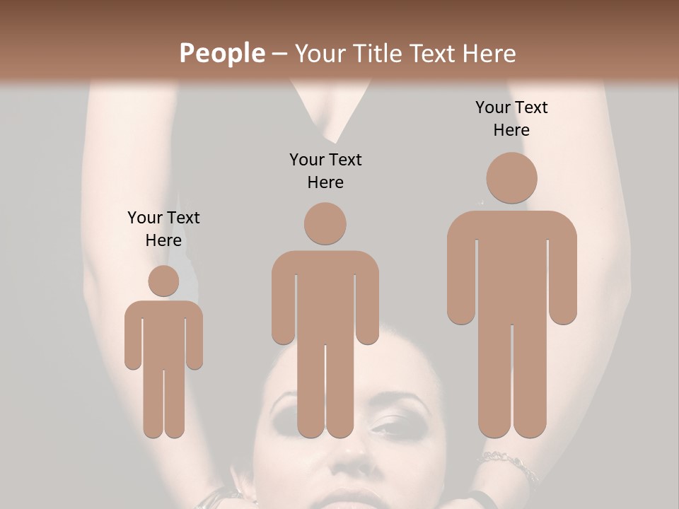 Woman Charm Person PowerPoint Template