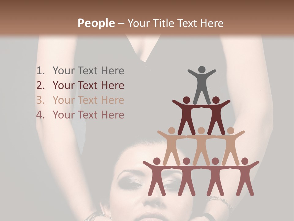 Woman Charm Person PowerPoint Template