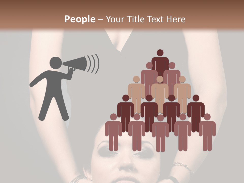 Woman Charm Person PowerPoint Template