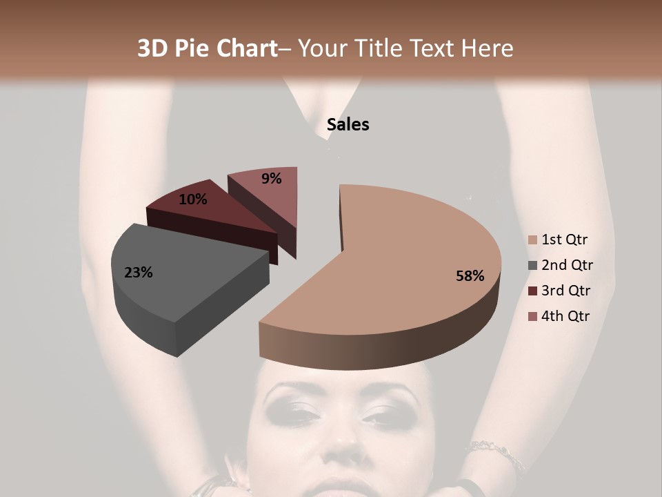 Woman Charm Person PowerPoint Template