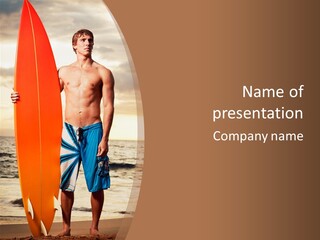 Good Young Tan PowerPoint Template