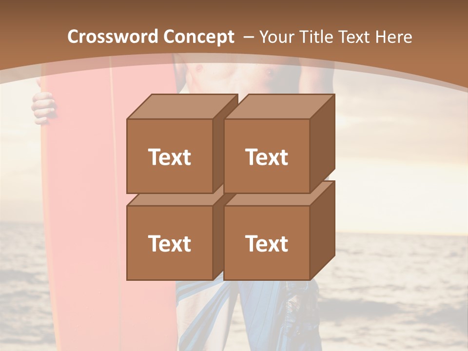 Good Young Tan PowerPoint Template