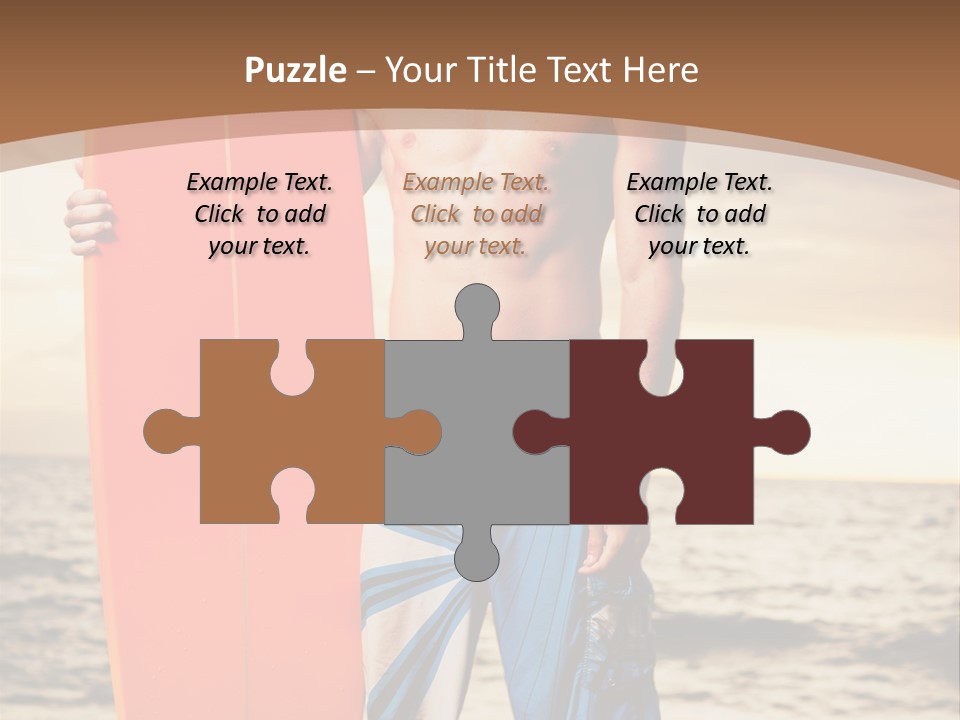 Good Young Tan PowerPoint Template