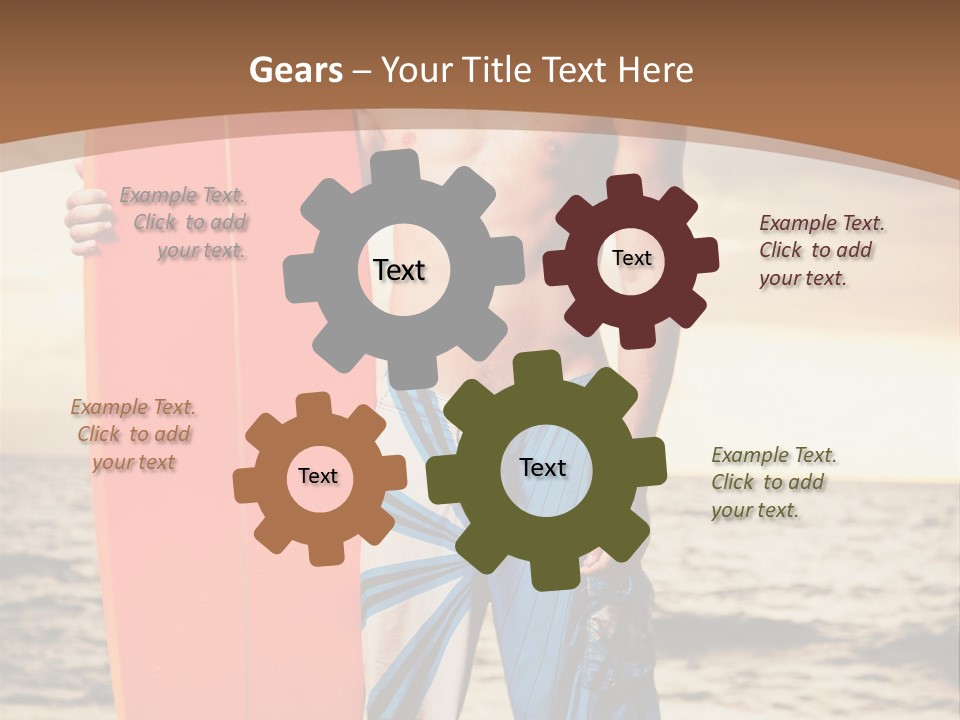 Good Young Tan PowerPoint Template