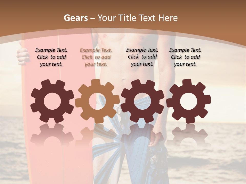 Good Young Tan PowerPoint Template