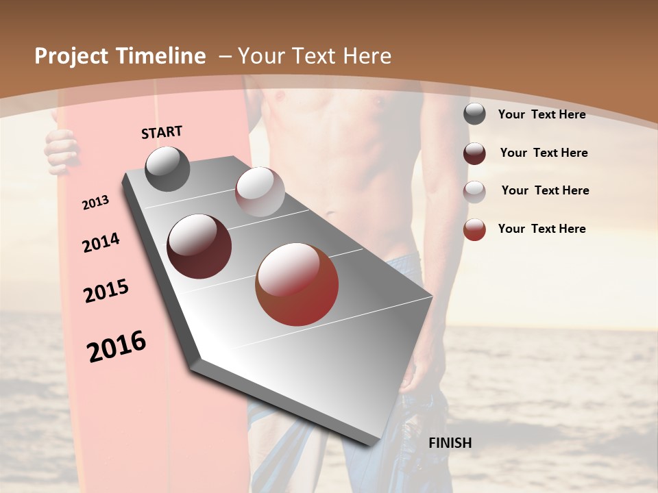 Good Young Tan PowerPoint Template