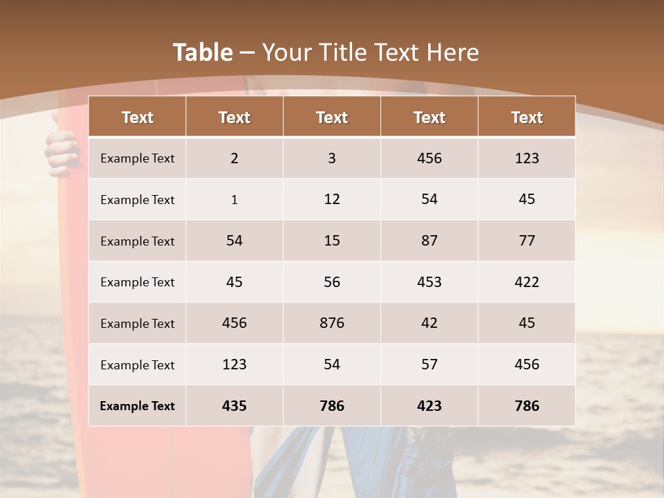Good Young Tan PowerPoint Template