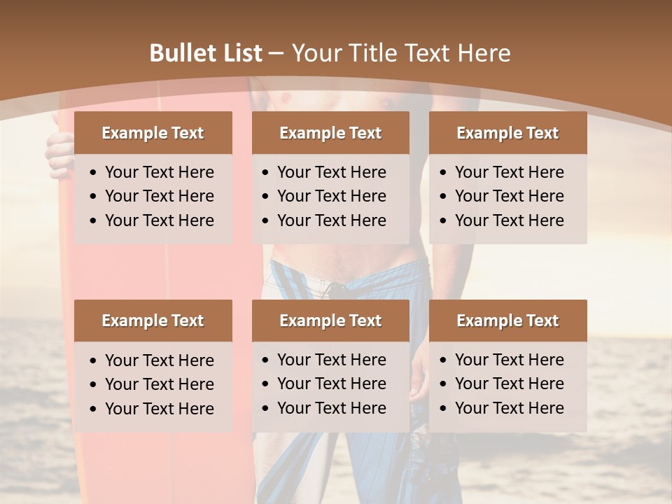 Good Young Tan PowerPoint Template