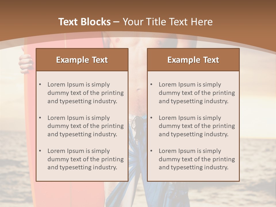 Good Young Tan PowerPoint Template