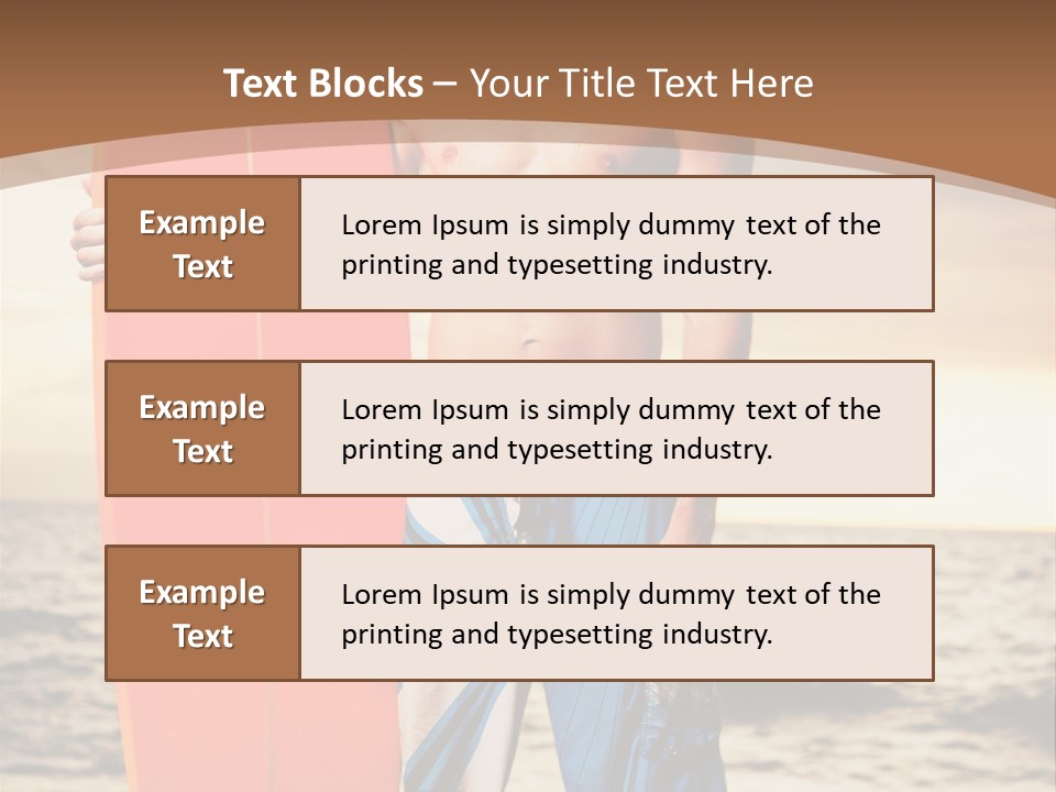 Good Young Tan PowerPoint Template
