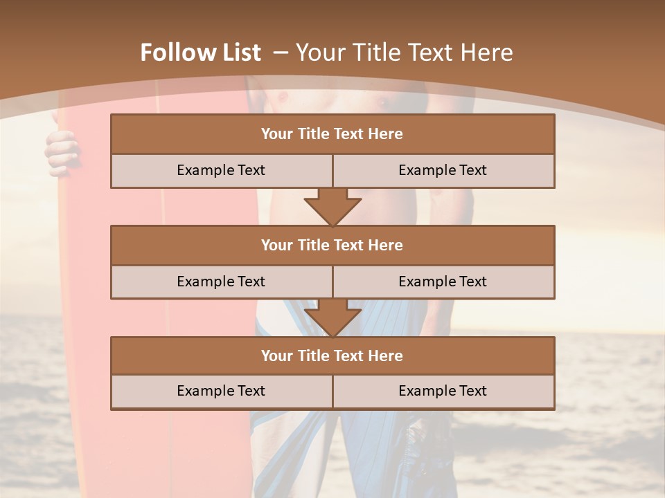 Good Young Tan PowerPoint Template