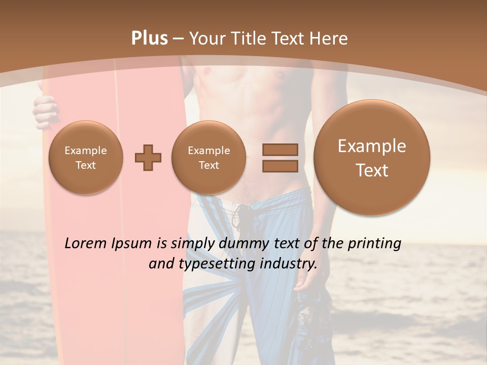 Good Young Tan PowerPoint Template