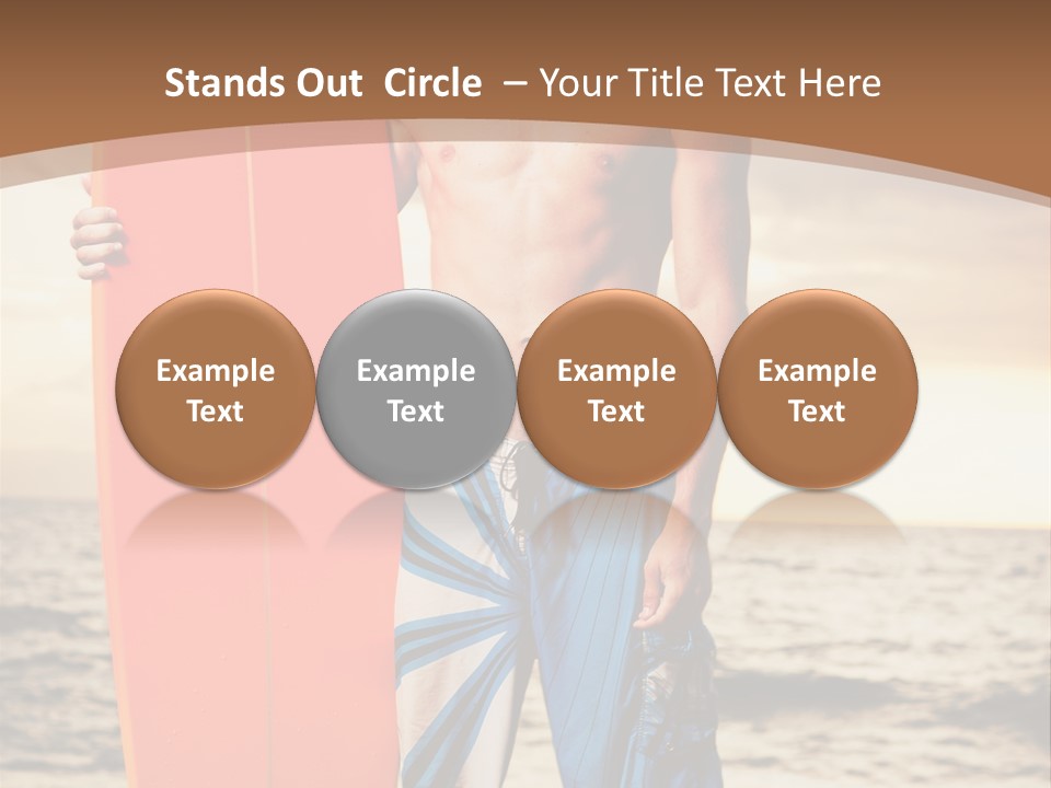 Good Young Tan PowerPoint Template