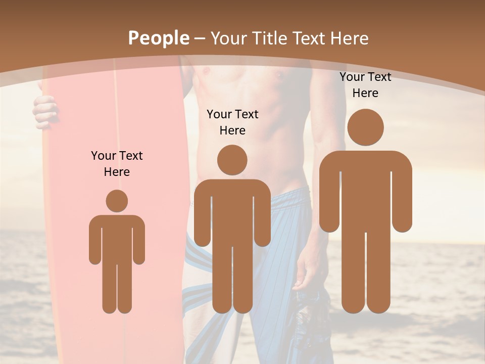 Good Young Tan PowerPoint Template