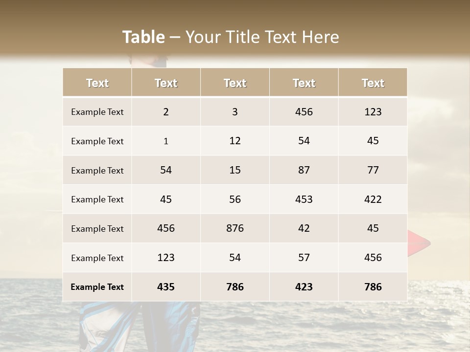 Handsome Hobby Sky PowerPoint Template