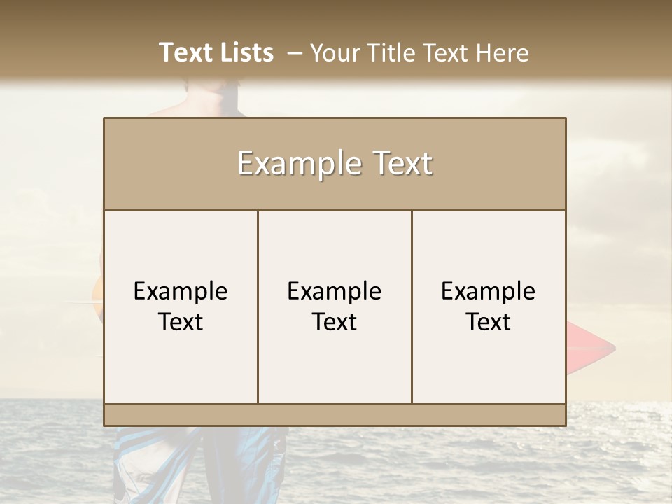 Handsome Hobby Sky PowerPoint Template