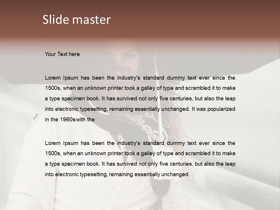 Pretty Woman Black PowerPoint Template