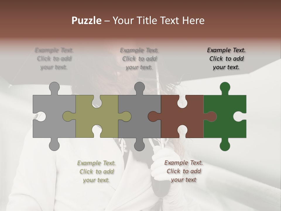 Pretty Woman Black PowerPoint Template