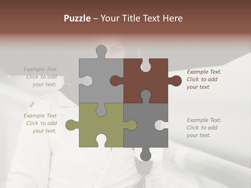 Pretty Woman Black PowerPoint Template